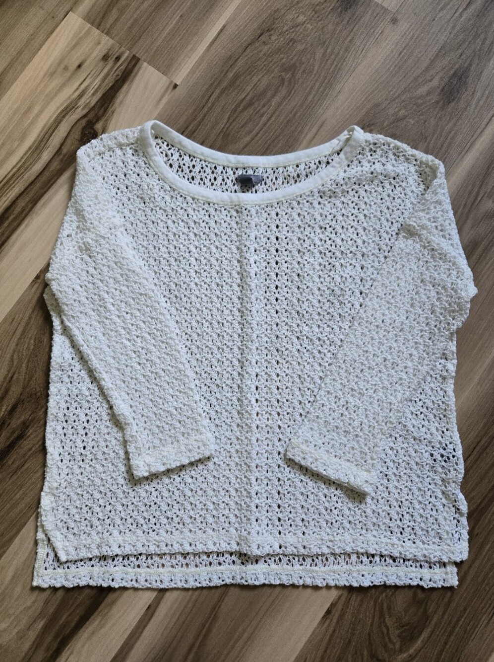 Aerie White Crochet Top